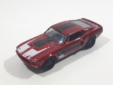 2011 Hot Wheels Muscle Mania '67 Shelby GT500 Metallic Red Die Cast Toy Muscle Car Vehicle