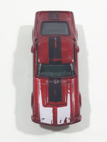 2011 Hot Wheels Muscle Mania '67 Shelby GT500 Metallic Red Die Cast Toy Muscle Car Vehicle