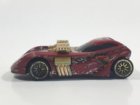 2001 Hot Wheels Extreme Sports Twin Mill II Dark Red Die Cast Toy Car Vehicle