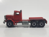 1989 Hot Wheels Peterbilt Dump Truck Semi Rig Red Die Cast Toy Car Vehicle - BW Hong Kong