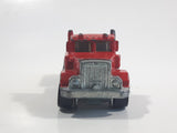 1989 Hot Wheels Peterbilt Dump Truck Semi Rig Red Die Cast Toy Car Vehicle - BW Hong Kong