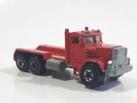 1989 Hot Wheels Peterbilt Dump Truck Semi Rig Red Die Cast Toy Car Vehicle - BW Hong Kong