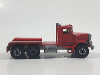 1989 Hot Wheels Peterbilt Dump Truck Semi Rig Red Die Cast Toy Car Vehicle - BW Hong Kong