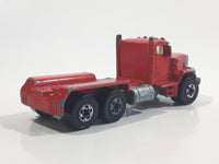 1989 Hot Wheels Peterbilt Dump Truck Semi Rig Red Die Cast Toy Car Vehicle - BW Hong Kong