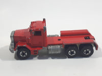 1989 Hot Wheels Peterbilt Dump Truck Semi Rig Red Die Cast Toy Car Vehicle - BW Hong Kong