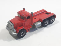 1989 Hot Wheels Peterbilt Dump Truck Semi Rig Red Die Cast Toy Car Vehicle - BW Hong Kong