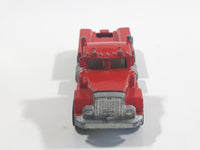 1989 Hot Wheels Peterbilt Dump Truck Semi Rig Red Die Cast Toy Car Vehicle - BW Hong Kong