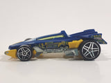 2010 Hot Wheels Trick Tracks RD-01 Metalflake Blue Die Cast Toy Race Car Vehicle