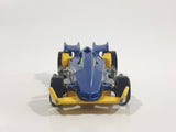 2010 Hot Wheels Trick Tracks RD-01 Metalflake Blue Die Cast Toy Race Car Vehicle