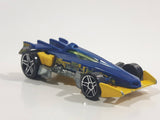 2010 Hot Wheels Trick Tracks RD-01 Metalflake Blue Die Cast Toy Race Car Vehicle