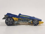 2010 Hot Wheels Trick Tracks RD-01 Metalflake Blue Die Cast Toy Race Car Vehicle