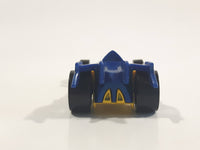 2010 Hot Wheels Trick Tracks RD-01 Metalflake Blue Die Cast Toy Race Car Vehicle