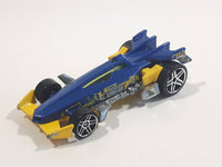 2010 Hot Wheels Trick Tracks RD-01 Metalflake Blue Die Cast Toy Race Car Vehicle