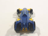 2010 Hot Wheels Trick Tracks RD-01 Metalflake Blue Die Cast Toy Race Car Vehicle