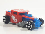 2015 Hot Wheels Bone Shaker Red Blue Plastic Body Pullback Motorized Friction Die Cast Toy Car Vehicle McDonald's Happy Meal