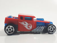 2015 Hot Wheels Bone Shaker Red Blue Plastic Body Pullback Motorized Friction Die Cast Toy Car Vehicle McDonald's Happy Meal