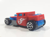 2015 Hot Wheels Bone Shaker Red Blue Plastic Body Pullback Motorized Friction Die Cast Toy Car Vehicle McDonald's Happy Meal