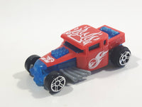 2015 Hot Wheels Bone Shaker Red Blue Plastic Body Pullback Motorized Friction Die Cast Toy Car Vehicle McDonald's Happy Meal