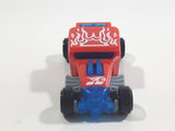 2015 Hot Wheels Bone Shaker Red Blue Plastic Body Pullback Motorized Friction Die Cast Toy Car Vehicle McDonald's Happy Meal