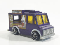 2009 Hot Wheels HW City Works Good Humor Truck "Mike McCone's Ice Cream" Purple Catering Food Truck Die Cast Toy Car Vehicle