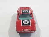 Vintage Yatming No. 1025 Ferrari 512 BB Berlinetta Boxer #6 Red Die Cast Toy Dream Sports Car Vehicle - Made in Hong Kong