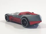 2011 Hot Wheels Halloween Ettorium Metalflake Grey and Red Die Cast Toy Car Vehicle