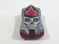 2011 Hot Wheels Halloween Ettorium Metalflake Grey and Red Die Cast Toy Car Vehicle