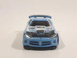 2017 Hot Wheels  Nightburnerz '08 Dodge Viper SRT10 ACR Metalflake Sky Blue Die Cast Toy Car Vehicle