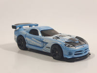 2017 Hot Wheels  Nightburnerz '08 Dodge Viper SRT10 ACR Metalflake Sky Blue Die Cast Toy Car Vehicle