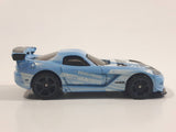 2017 Hot Wheels  Nightburnerz '08 Dodge Viper SRT10 ACR Metalflake Sky Blue Die Cast Toy Car Vehicle