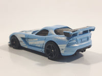 2017 Hot Wheels  Nightburnerz '08 Dodge Viper SRT10 ACR Metalflake Sky Blue Die Cast Toy Car Vehicle