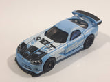 2017 Hot Wheels  Nightburnerz '08 Dodge Viper SRT10 ACR Metalflake Sky Blue Die Cast Toy Car Vehicle