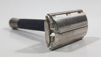 Vintage Gillette Safety Razor Face Shaver Metal with Black Handle Made in U.S.A.