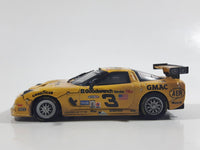 2001 Action Racing Limited Edition #3 GM Goodwrench Service Plus C5-R Corvette Pale Yellow 1/43 Scale Die Cast Toy Car Vehicle with Removable Hood and Opening Doors in Sleeved Box - Raced Version