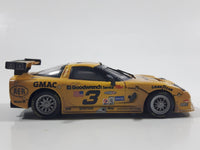 2001 Action Racing Limited Edition #3 GM Goodwrench Service Plus C5-R Corvette Pale Yellow 1/43 Scale Die Cast Toy Car Vehicle with Removable Hood and Opening Doors in Sleeved Box - Raced Version