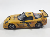 2001 Action Racing Limited Edition #3 GM Goodwrench Service Plus C5-R Corvette Pale Yellow 1/43 Scale Die Cast Toy Car Vehicle with Removable Hood and Opening Doors in Sleeved Box - Raced Version