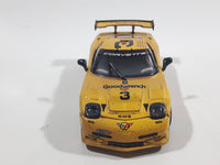 2001 Action Racing Limited Edition #3 GM Goodwrench Service Plus C5-R Corvette Pale Yellow 1/43 Scale Die Cast Toy Car Vehicle with Removable Hood and Opening Doors in Sleeved Box - Raced Version