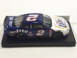 1999 Action Racing Limited Edition NASCAR #2 Rusty Wallace Miller Lite Beer 1999 Ford Taurus Blue and White 1/64 Scale Die Cast Toy Car Vehicle New in Box