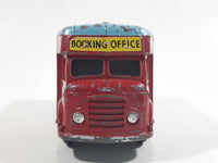 Rare 1960-1962 Corgi Toys 413 Smith's "Karrier" Van Chipperfields Circus Mobile Booking Office Truck Red and Light Blue Die Cast Toy Car Vehicle