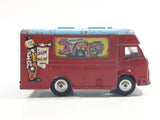 Rare 1960-1962 Corgi Toys 413 Smith's "Karrier" Van Chipperfields Circus Mobile Booking Office Truck Red and Light Blue Die Cast Toy Car Vehicle