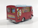 Rare 1960-1962 Corgi Toys 413 Smith's "Karrier" Van Chipperfields Circus Mobile Booking Office Truck Red and Light Blue Die Cast Toy Car Vehicle