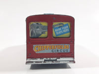 Rare 1960-1962 Corgi Toys 413 Smith's "Karrier" Van Chipperfields Circus Mobile Booking Office Truck Red and Light Blue Die Cast Toy Car Vehicle