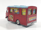 Rare 1960-1962 Corgi Toys 413 Smith's "Karrier" Van Chipperfields Circus Mobile Booking Office Truck Red and Light Blue Die Cast Toy Car Vehicle