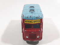 Rare 1960-1962 Corgi Toys 413 Smith's "Karrier" Van Chipperfields Circus Mobile Booking Office Truck Red and Light Blue Die Cast Toy Car Vehicle