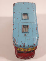 Rare 1960-1962 Corgi Toys 413 Smith's "Karrier" Van Chipperfields Circus Mobile Booking Office Truck Red and Light Blue Die Cast Toy Car Vehicle