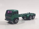 Vintage 1981 Lesney Matchbox Superfast No. 42 Mercedes Container Truck Metallic Green MAYFLOWER Die Cast and Plastic Toy Car Vehicle