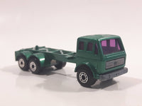 Vintage 1981 Lesney Matchbox Superfast No. 42 Mercedes Container Truck Metallic Green MAYFLOWER Die Cast and Plastic Toy Car Vehicle