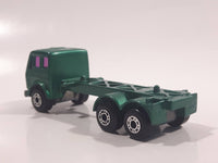 Vintage 1981 Lesney Matchbox Superfast No. 42 Mercedes Container Truck Metallic Green MAYFLOWER Die Cast and Plastic Toy Car Vehicle