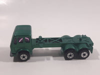 Vintage 1981 Lesney Matchbox Superfast No. 42 Mercedes Container Truck Metallic Green MAYFLOWER Die Cast and Plastic Toy Car Vehicle