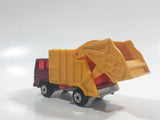 Vintage 1979 Lesney Matchbox Superfast Colectomatic Refuse Truck No. 36 Red Yellow Garbage Pickup Die Cast Toy Car Vehicle with Sliding Compactor